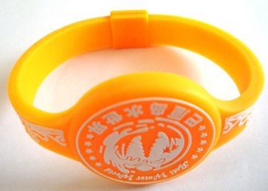 100% high quality yellow power balance silicon energy bracelet with Laser Graved